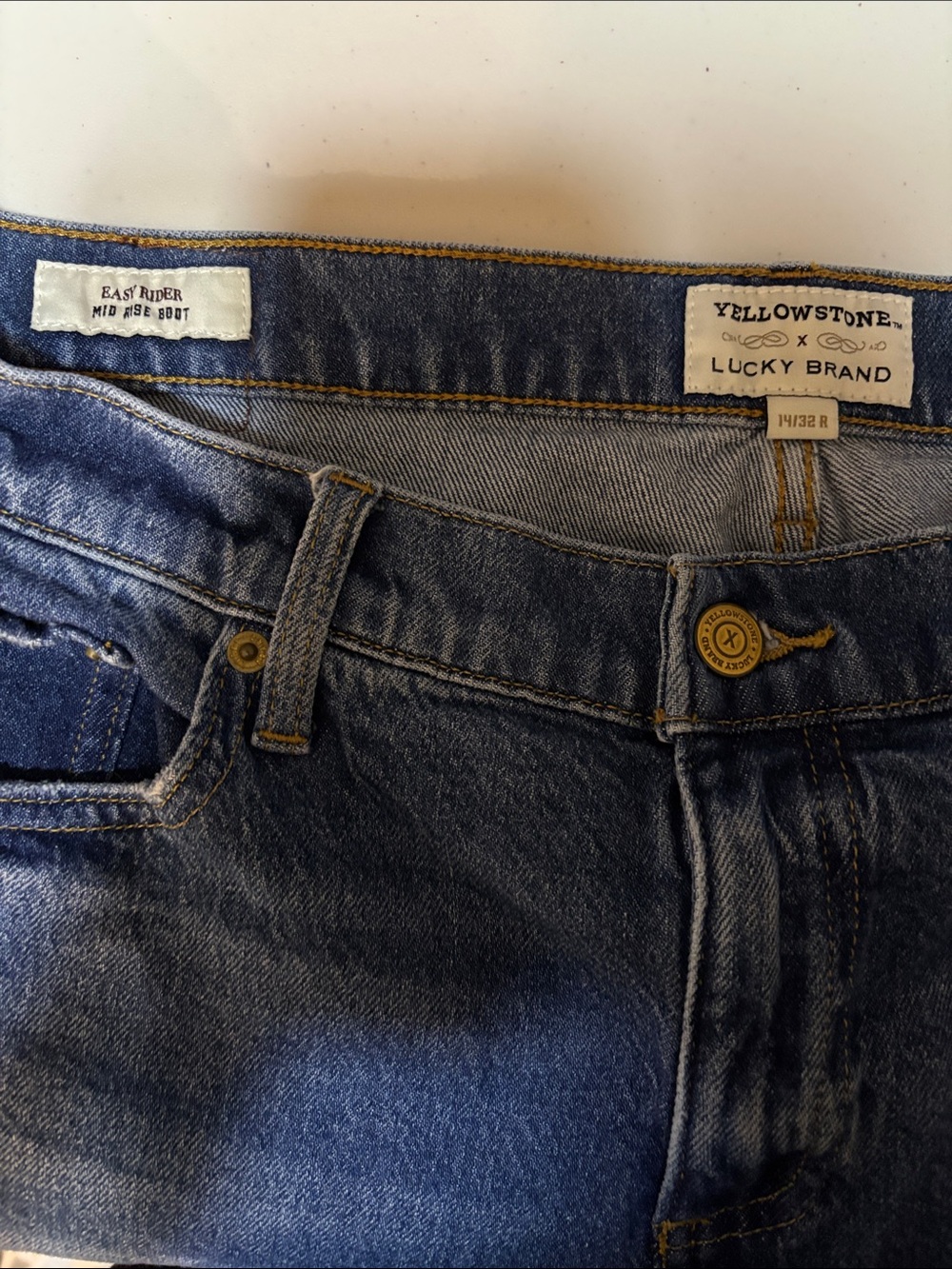 Lucky Brand X Yellowstone Easy Rider Mid Rise Boot Easy Rider 14/32R.      #60 - Picture 7 of 7